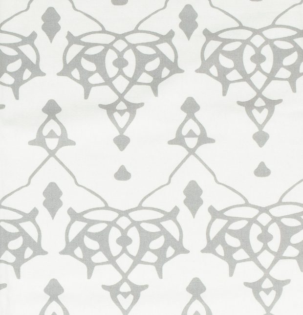 Customizable Cushion Cover, Cotton - Arabic Chevron - Dove Grey