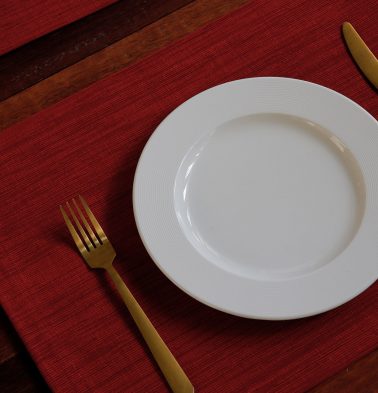 Handwoven Cotton Table Mats Mars Red - Set of 6