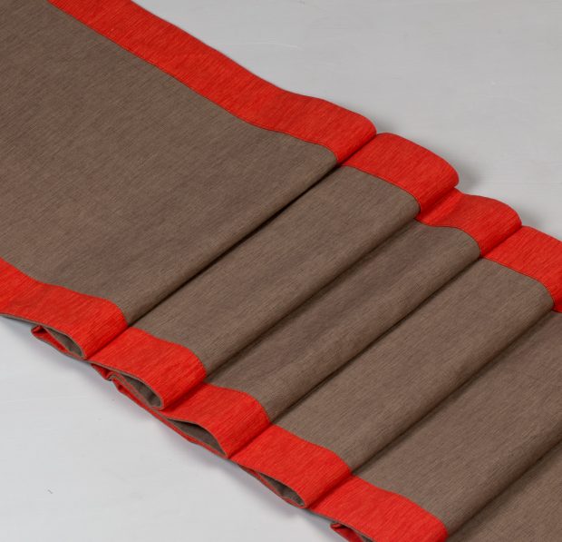 Textura Cotton Table Runner Caribou Brown/Orange 14