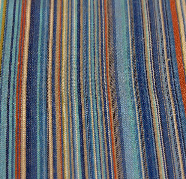 Woven Stripes Blue - Fabric Fitted