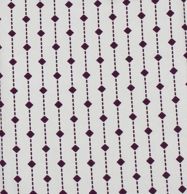 Diamond Lines Cotton Custom Table Cloth/Runner Violet
