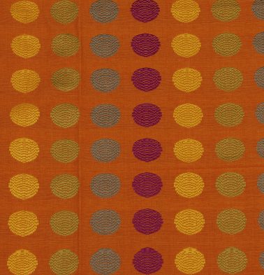 Polka Cotton Fabric Orange
