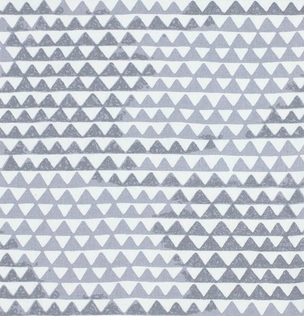 Star Triangles Cotton Custom Blinds Grey
