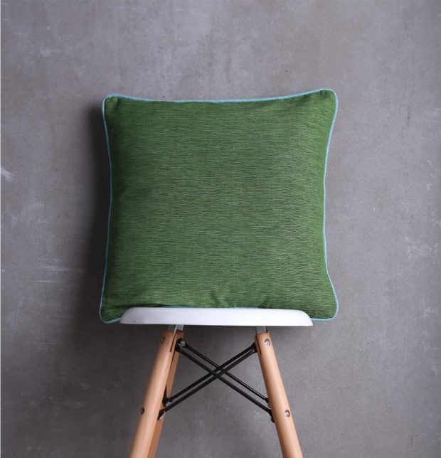 Customizable Cushion Cover, Textura Cotton - Cactus Green