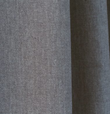 Chambray Cotton Fabric Drizzle Grey