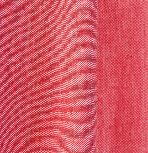 Chambray Cotton Custom Table Cloth/Runner Bittersweet Red