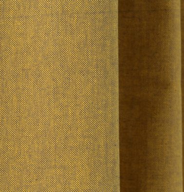 Chambray Cotton Fabric Cornsilk Yellow/Grey