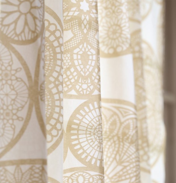 Customizable Sheer Curtain, Cotton - Dreamcatcher - Light Brown