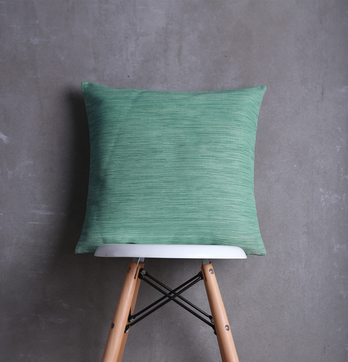 Handwoven Cotton Cushion cover Fern Green 18″x18″