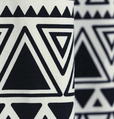 Customizable Floor Cushion, Cotton - Magic Triangle - Black