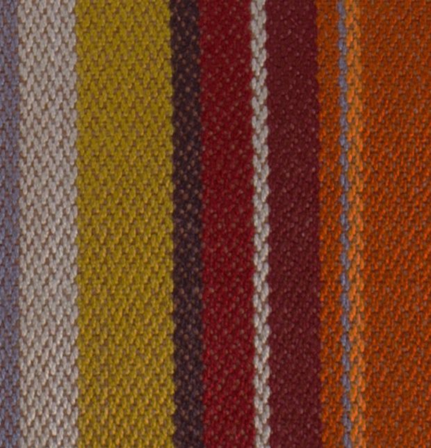 Satin Stripes Cotton Cushion cover Orange Rust 18