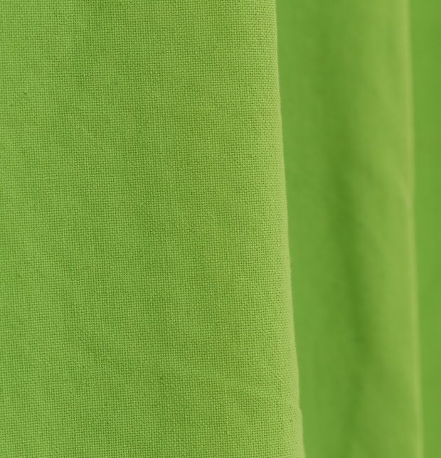 Solid Cotton Custom Blinds Lime Green