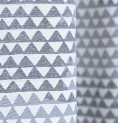 Star Triangles Cotton Custom Table Cloth/Runner Grey