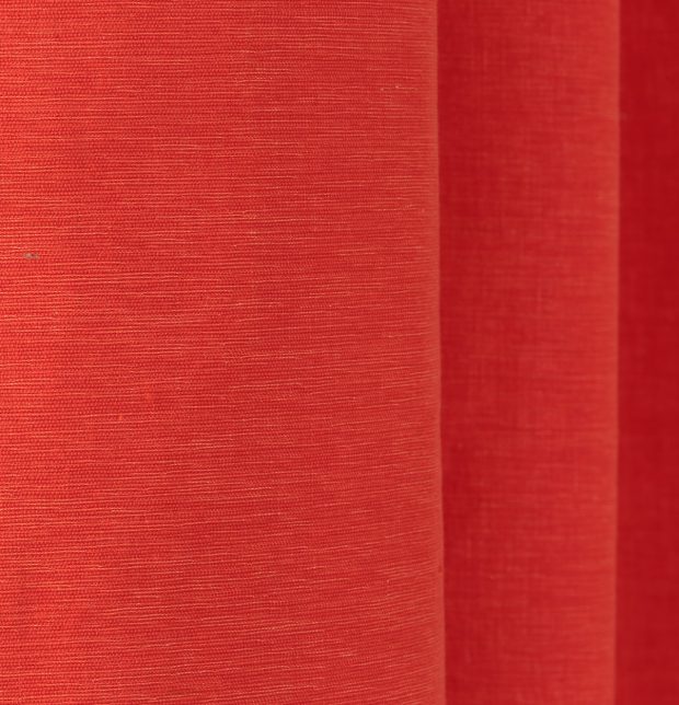 Customizable Curtain, Textura Cotton - Spicy Orange