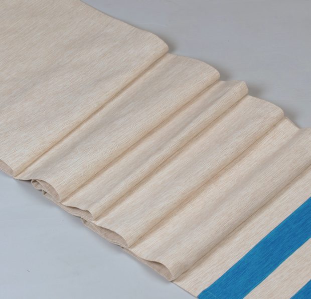 Textura Cotton Table Runner Blue/White 14