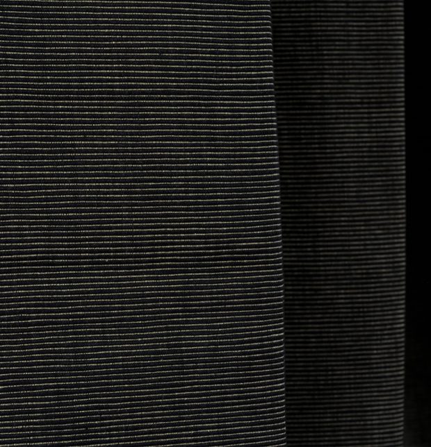 Textured Cotton Curtain Black