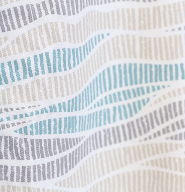 Wave Texture Cotton Custom Table Cloth/Runner Sea Blue