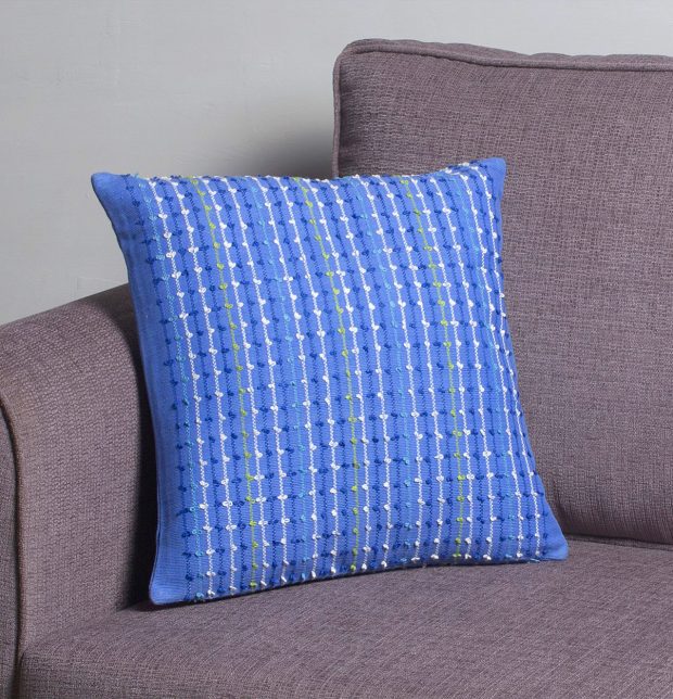Handwoven Cotton Cushion cover Bluebriar 16