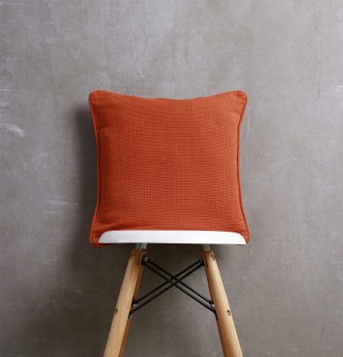 Handwoven Cotton Cushion cover Orange 16x16