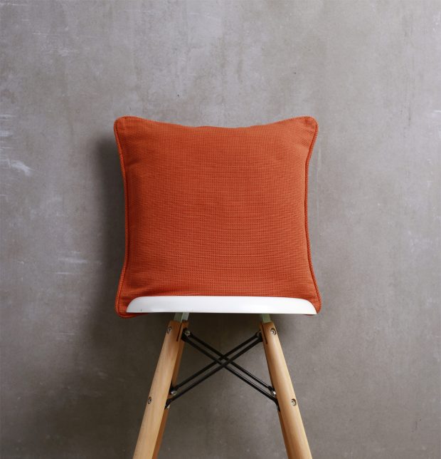 Handwoven Cotton Cushion cover Orange 16