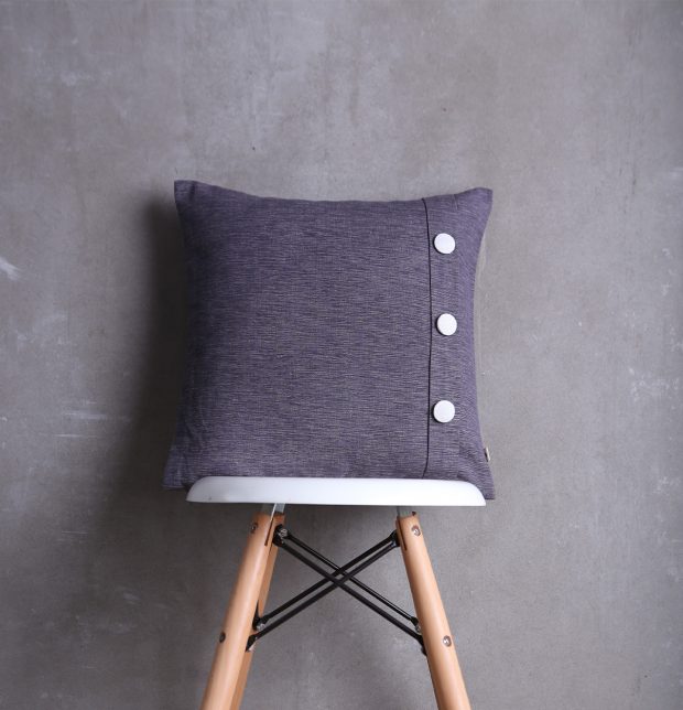 Textura Cotton Cushion cover Periscope Dark Grey 16