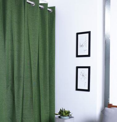 Textura Cotton Curtain Cactus Green