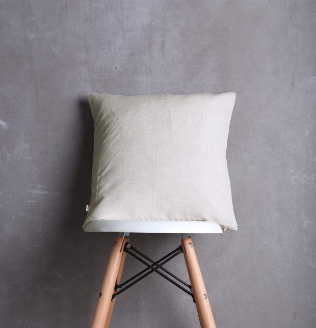 Linen Blend Cushion cover Silver Grey 16
