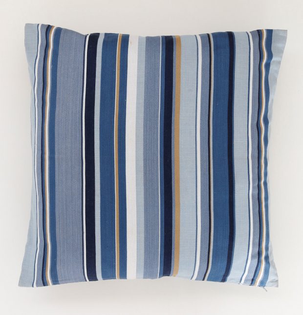 Satin Stripes Cotton Cushion cover Blue 23