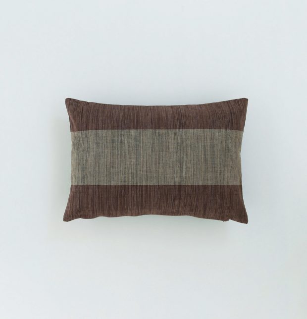 Textura Stripes Cotton Cushion cover Brown 12