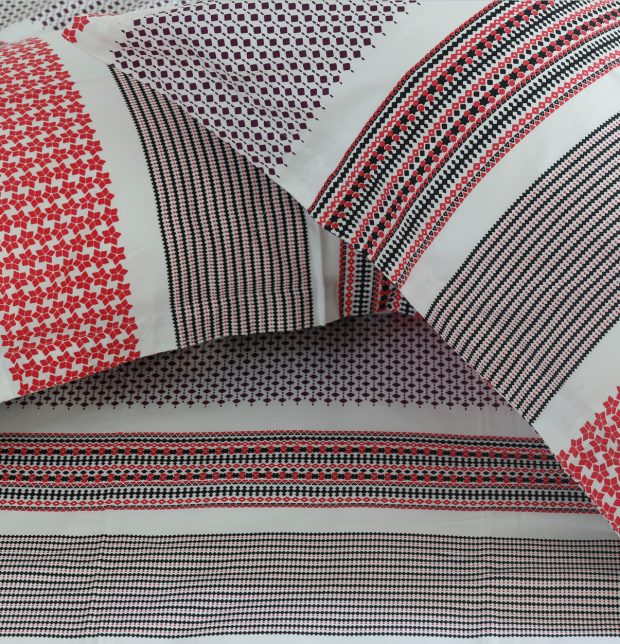 Broad Border Pink - Fabric Fitted