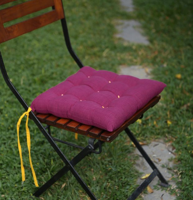 Textura Cotton Chairpad Magenta Haze
