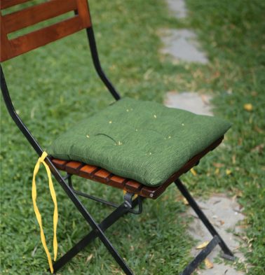 Textura Cotton Chairpad Cactus Green