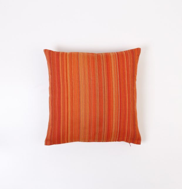 Stripes Cotton Cushion cover Orange 18
