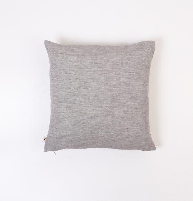 Textura Cotton Cushion Cover Tan Grey