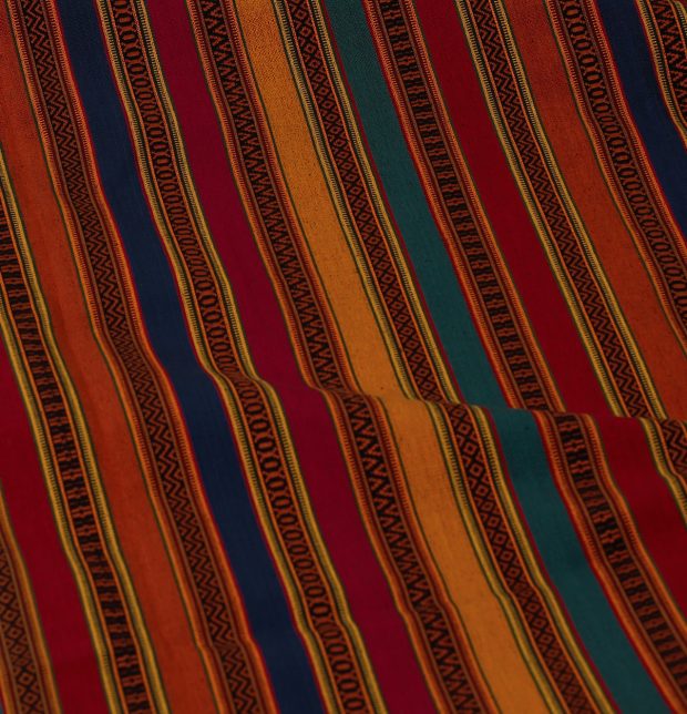 Vintage Weave Cotton Fabric Multi-color