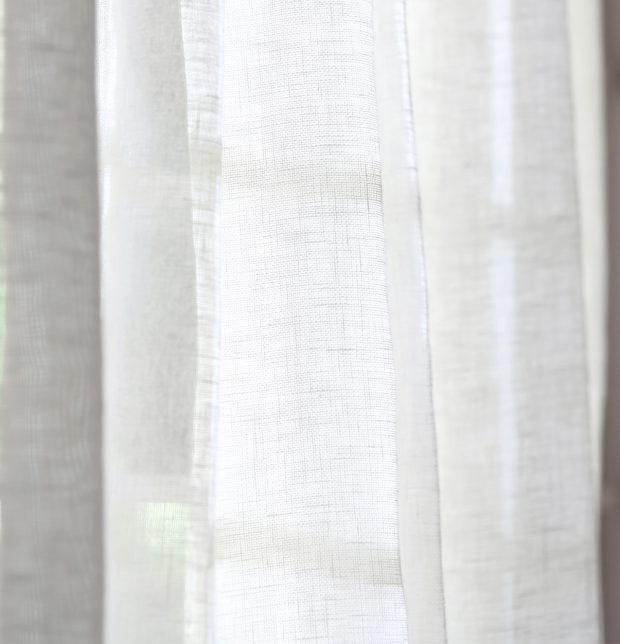 Linen Sheer Curtain White