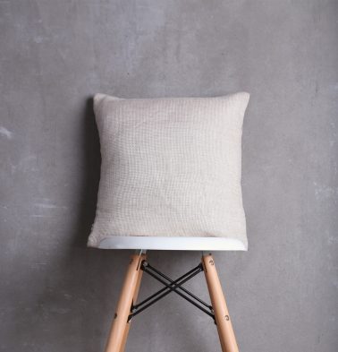Linen Cushion cover Silver Grey 16x16