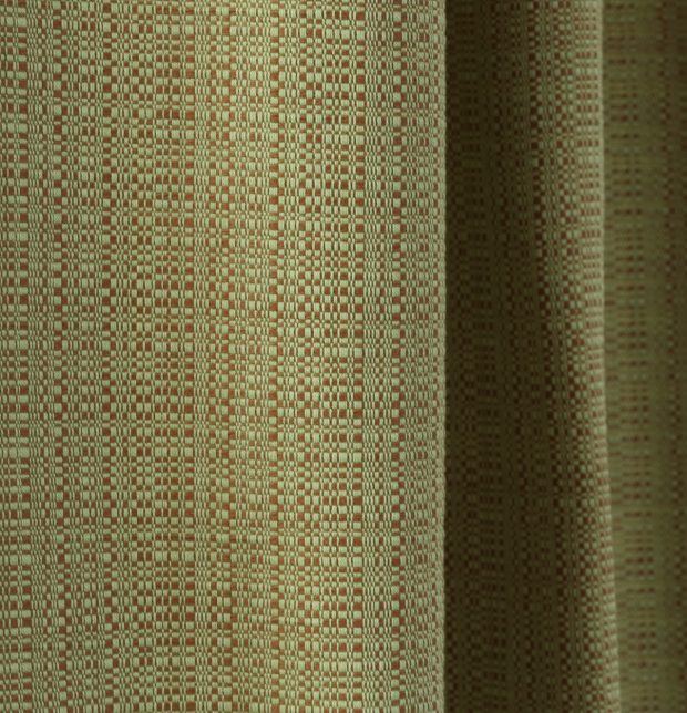 Panama Weave Cotton Custom Blinds Moss Green