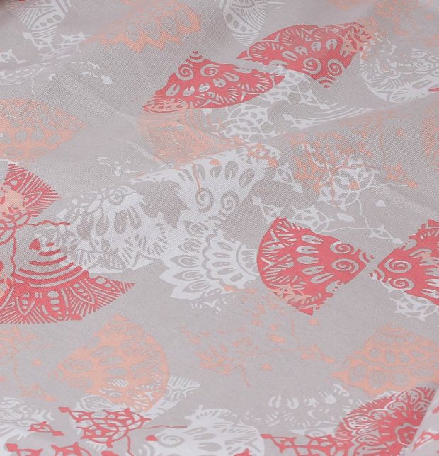 Scattered Cotton Fabric Red