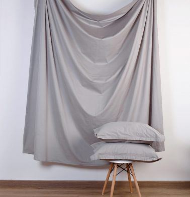 Solid Cotton Duvet Cover Grey