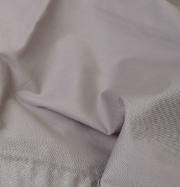 Solid Cotton Bed Sheet Grey - With 2 pillow covers