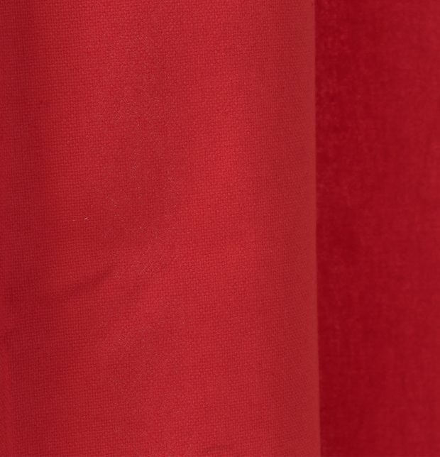Solid Cotton Custom Blinds Brilliant Red