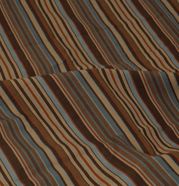 Stripe Cotton Custom Stitched Cloth Brown
