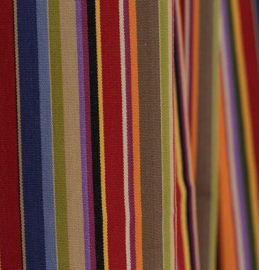 Sunny Stripe Cotton Custom Blinds Multi color