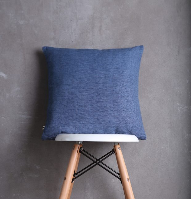 Textura Cotton Cushion Cover Blue 18