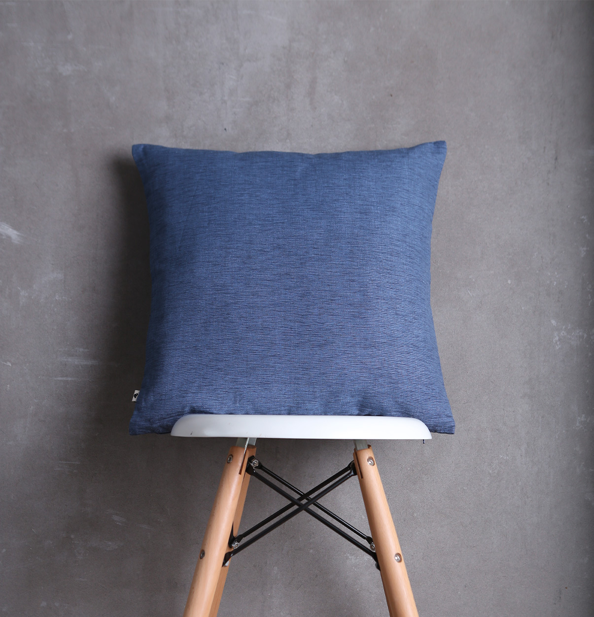 Textura Cotton Cushion Cover Blue 18″x18″
