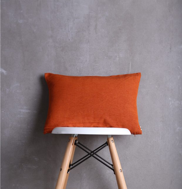 Textura Cotton Cushion Cover Orange 12
