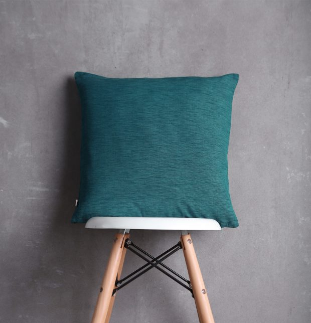 Textura Cotton Cushion cover Ocean Depth Green