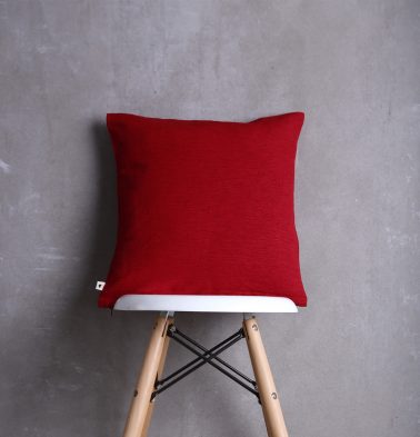 Textura Cotton Cushion cover Red  16"x16"