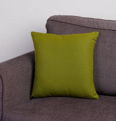 Solid Cotton Cushion cover Green 16x16